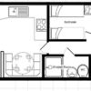 Plano casa Cosalt - Torino - 10.67x3.66m - 3 habitaciones - SC8209