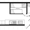 Plano casa ABI - Vista - 8.53x3.66m - 2 habitaciones - SC8870