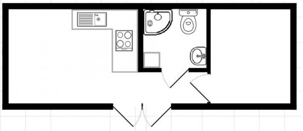 Plano casa Brand New Sambeck - SE - 8.53x3.05m - 1 habitaciones - SC8941